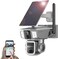 Crony Solar Security Camera Home - Night Vision 4K Triple-Lens 10X Zoom, 4G/Wi-Fi Connectivity, 355&deg; PTZ IP66 Waterproof, Two-Way Audio, Cloud Storage For Home, Baby, Farm, Parking, Outdoor