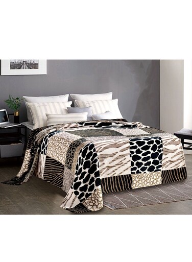 Silky Soft Single Blanket Animal Print Twin Plush Bed Blanket Printed 150x200cm