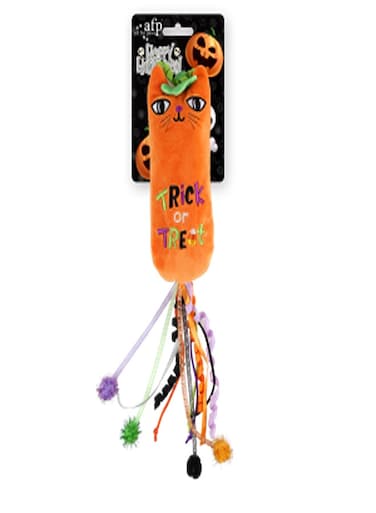 Naughty Or Trick Cat Pumpkin Kicker