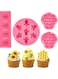 SYOSI Silicone Mold Bumble Bee Chocolate Sugarcraft Baking Tool DIY Cake Silicone Mold Honeycomb Sunflower and Bee Fondant Molds for Cupcake Cake Decorating Sugar, 4 Pieces