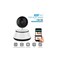 Smart Security Camera with IR Sensor, 340&deg; Pan Rotation, TF Card Slot, Two-Way Audio, White