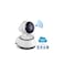 Smart Security Camera with IR Sensor, 340&deg; Pan Rotation, TF Card Slot, Two-Way Audio, White