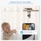 Crony 2Pcs Audio Baby Monitor - 1Tm-1Mn 2K Security Camera 360&deg; Indoor Cameras Ultra Human Detection, Abnormal Sound For Baby Monitor Night Vision, Feeding Reminder &amp; Lullabies​​ 2.4Ghz Wi-Fi