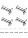 Unlorspy 4Pcs Bathroom Towel Hooks Round Robe Stainless Steel Towel Holder Strong and Durable Mounting Towel Hangers for Bathroom, Kitchen, Bedroom (Silver,53mm/2.08 Inch)