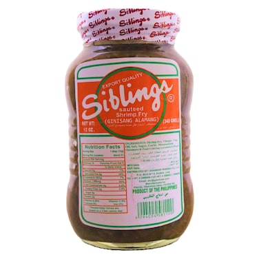Siblings Sauteed Shrimp Fry, 340g