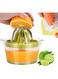 Hand Squeezer, Citrus Lemon Orange Juicer, with Built in Measuring Cup and Grater, Non-Slip Base, Rotation Press with Strainer, for Fruits Lemons and Limes