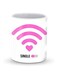 Designer Printed Coffee Mug With Heavy Duty Handle 11oz Ceramic Personalised Gift Mugs Cup [Microwave Safe &amp; Dishwasher Proof ]-Wifi Single Girl