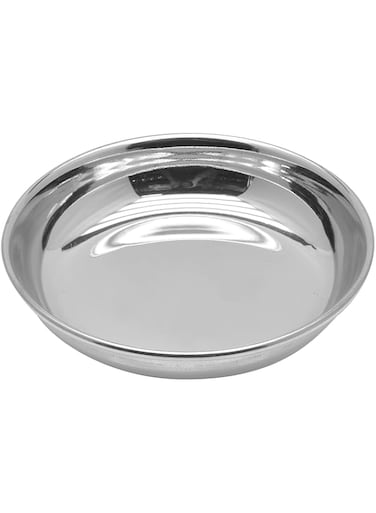 Raj Stainless Steel Side Plate, Silver, 10 cm, RHP005, Rice Plate , Dessert Plate , Serving Plate , Salad Plate