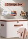 Large Clothes Storage Bag with Zipper and Handles Closet Organizer for Clothes Blankets Comforters Pillows and Toys Beige 49 x 37 x 31cm