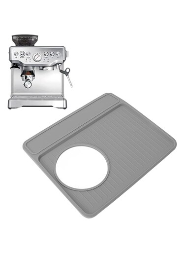 Coffee Maker Mat for Breville 870 880, Non Slip Silicone Dustproof Coffee Mat Food Coffee Machine Top Protector Mat Coffee Bar Accessories for Breville Barista Express Espresso