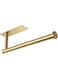 theaoo Gold Paper Towel Holder for Kitchen, Adhesive Under Cabinet Paper Towel Roll Rack for Bathroom Towel, Wall Mounted Matte Black, SUS304 Stainless Steel