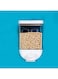 GulfDealz Kitchen Durable Fine Wall-Mounted Cereal, Kitchen Food Storage, Single Dry Food Snack Grain Canister Food Storage Organizer Dispenser (1000 ml), ABS Material - White