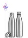 350ml Stainless Steel Water Bottle Double Walled Sports Water Bottle Vacuum Insulated Cola Shape Travel Thermal Flask Bpa Free, Silver SUS304