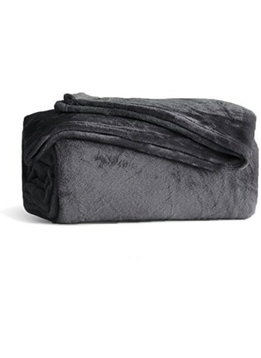 East Lightweight Summer Blanket Queen Size 310 GSM Extra Soft Fleece All Season Blanket Bed And Sofa Throw 200 X 150 cm Grey Grey 150 X 200cm