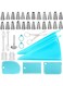 Piping Bags and Tips Set, Cake Decorating Kit Supplies, Included 2 Reusable Bags, 24 Icing Piping Tips, 2 Couplers, 3 Cake Scraper, 2 Pipe Brush, 1 Flower Nails,1 Flower Lifter, 2 Ties