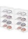 Pack Sunglass Storage Box, Clear Sunglasses Case with 4 Clear Divided Drawers, Stackable Acrylic Display Box Storage Organizer, for Sunglasses Eye-Glass Jewelry Cosmetic Watch Eyeshadow (2 Pack)