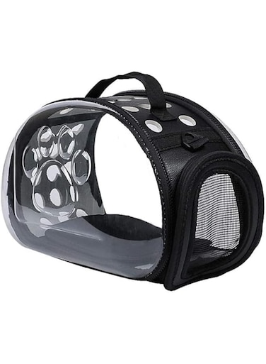 Portable Travel Pet Bag Outdoor Puppy Dog Cat Carrier Bags Shoulder Package Handbag -Black
