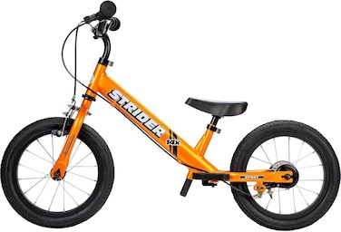 Strider - 14x Kids Balance Bike, No Pedal Training Bicycle, Lightweight Frame, Adjustable Seat and Handlebars, Optional Pedal Kit, for Children Ages 3 to 7 Years Old