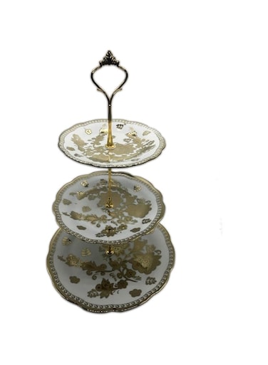 Glass,Gold - Cake Carrier