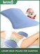Lumbar Support Pillow for Bed Relief Back Pain: Lower Back Pillow for Sleeping - Memory Foam Waist Pillow - Back Wedge Bolster Pillow for Side, Back&amp;Stomach Sleepers - Bed Rest Pillow for Car, Sofa