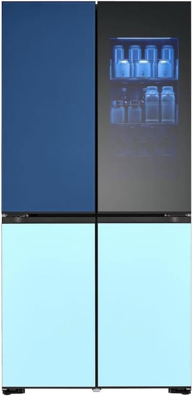 LG ,  617 L, MoodUp Multi-Door Fridge with InstaView, Individually Adjustable Colour Changes, Music Collection, LCD Display, Total No-Frost GMV960NNME