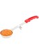 Restaurantware Solid 2 oz Spoodle, Scoop Food Portioner, Portion Controller - Stainless Steel - Red Handle - 1ct Box - Met Lux - Restaurantware