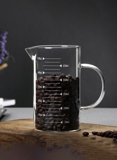 500Ml Glass Measuring Cup With Handle &amp; Clear Measurement Marks &acirc;&euro;&ldquo; Ideal For Baking, Cooking &amp; Precise Liquid Ingredients Measuring
