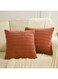 Anaado Cushion Cover 45 x 45cm, Throw Pillow Covers 18x18 inch, Thanksgiving, Set of 2, Rust