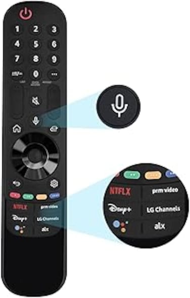 VIVCASE Replacement Magic LG Remote Control for Smart TV,LG Smart TV Remote with Voice and Pointer Function,Compatible for 2022-2018 LG Smart TVs,OLED,QNED,NANOCell,4K,8K etc.