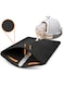ikeoat Cat Litter Mat, 45x60cm Litter Trapping Mat for Cat Sand Litter Box Honeycomb Double Layer Design Waterproof Litter Mat Easier to Clean, Washable Pet Bed, BLACK