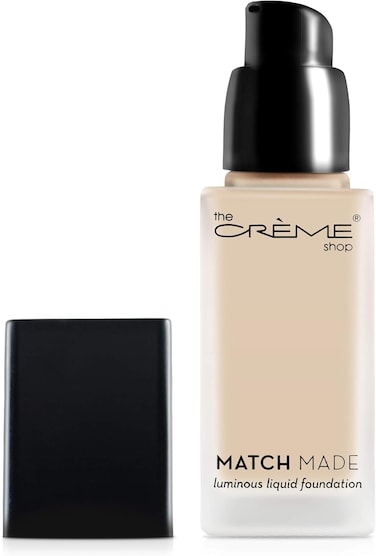 The Creme Shop Luminous Porcelain, Liquid Foundation Matte Finish, Lightweight Buildable To Full Coverage, Mannequin Glowy Effect-Match Made, 11