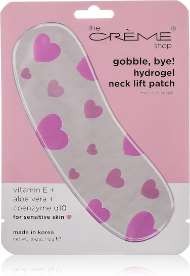 The Creme Shop Hydrogel Vitamin E, Aloe Vera &amp; Coenzyme Q10 Neck Lift Patch, Best For Sensitive Skin, Made In Korea
