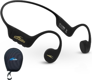 H2O TRI 2 Pro Multi-Sport Headphones with BT &amp; MP3 &amp; PLAYLIST+ - Black &amp; Gold