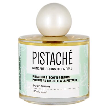 Pistache Skincare Pistachio Biscotti Perfume Eau de Parfum + Nutty + Lightly Sweet + Boyfriend Butter Scent, 3.38 oz