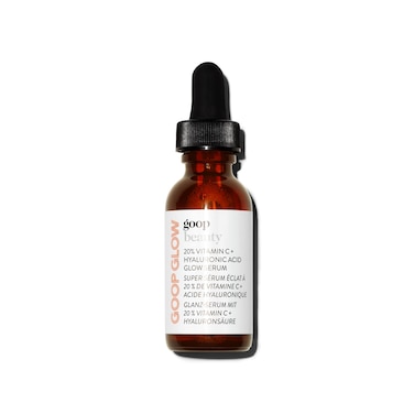 goop Beauty 20% Vitamin C + Hyaluronic Acid Serum, Improves Tone, Texture, &amp; Hydration, L-ascorbic Acid and Hyaluronic Acid, Paraben and Silicone Free, 1 fl oz