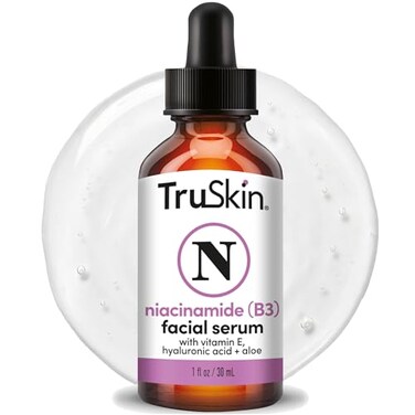 Truskin (B3) Niacinamide Serum For Face - Soothe Blemishes, Pore Reducer, Redness, Calm Skin &amp; Even Skin Tone - Hydrating Niacinamide Plus Hyaluronic Acid, Vitamin E, Aloe Vera &amp; Avocado Oil - 1 Fl Oz