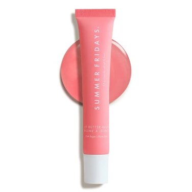 Summer Fridays Lip Butter Balm - Conditioning Lip Mask And Lip Balm For Instant Moisture, Shine And Hydration - Sheer-Tinted, Soothing Lip Care - Pink Sugar (.5 Oz)