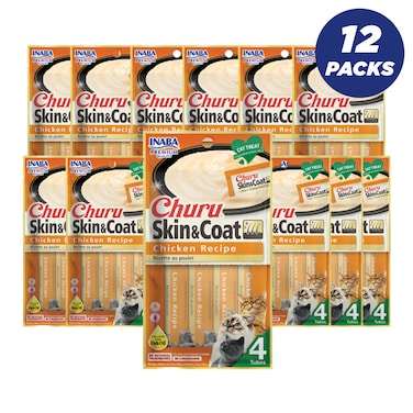 Inaba Churu Skin and Coat Chicken - 56g