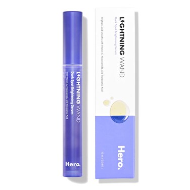 HERO COSMETICSLightning Wand - Brightening Serum for Fading Post-Blemish Dark Spots with Botanicals - Fragrance and Paraben Free (10 ml, 0.34 fl oz)