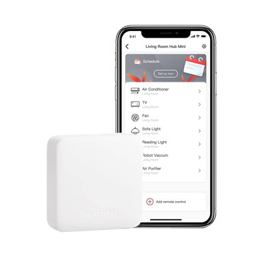SwitchBot Hub Mini W0202200   Smart IR Remote Control   Universal Compatibility for TV, AC, Fan &amp; More   Base Hub for Switchbot Ecosystem   App &amp; Voice Control with Alexa, Google Assistant