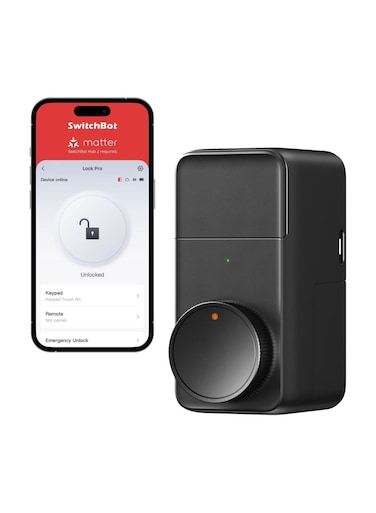 SwitchBot Smart Lock Pro, Keyless Entry Door Lock, Smart Door Lock Front Door, Electronic Smart Deadbolt
