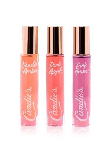 CANDIE'S Mist Travel Spray for Her Perfumes for Women, Trio Set Pink Amber, Pink Apple, &amp; Vanilla Amber, Women's Fragrances Gift Sets - 3 X 0.5 fl oz