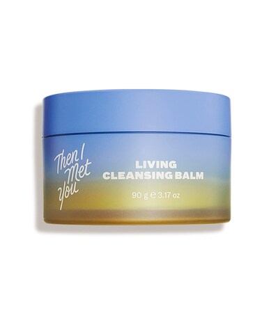 Then I Met You Living Cleansing Balm, Oil Cleanser for Face &amp; Makeup Remover with Grape Seed, Olive &amp; Seaberry Oil, Vegan &amp; Clean Skincare, 3.17 oz