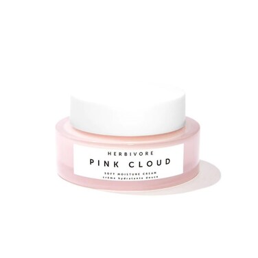 HERBIVORE Pink Cloud Soft Moisture Cream with Tremella Mushroom + Vegan Squalane + Moroccan Rose, Plumps &amp; Hydrates with a Natural Dewy Finish, Plant-based, Vegan, Cruelty-free, 50mL / 1.7 oz