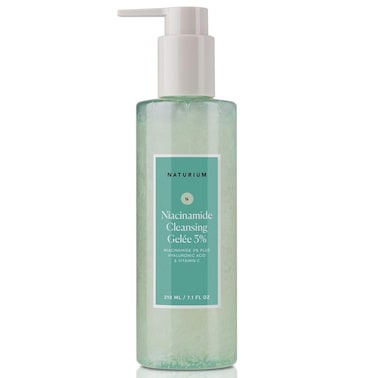 Naturium Niacinamide Cleansing Gel&Atilde;&copy;e 3% Plus Hyaluronic Acid &amp; Vitamin C, Gentle &amp; Smoothing Face Wash, 7.1 oz