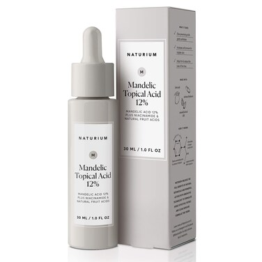 NaturiumMandelic Topical Acid 12%, Plus Niacinamide &amp; Natural Fruit Acids, Anti-Aging Skin Care, 1 oz