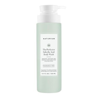 Naturium The Perfector Salicylic Acid Body Wash, Gentle &amp; Smoothing Cleanser, 16.9 Oz