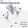 Keybudz Air Care Airpods Cleaning Kit Accessories Set - Safely Sanitize, Clean And Maintain Your Airpods, Airpods Pro And Other Earphones - Includes Sticky Squares Putty Gunk Remover