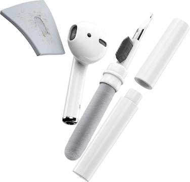 Keybudz Air Care Airpods Cleaning Kit Accessories Set - Safely Sanitize, Clean And Maintain Your Airpods, Airpods Pro And Other Earphones - Includes Sticky Squares Putty Gunk Remover