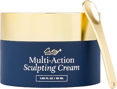 City Beauty Multi-Action Sculpting Cream - Lift &amp; Tighten - Firming Cream for Loose, Sagging Skin - Solution for Jowls &amp; Saggy Jawline - Cruelty-Free Skin Care